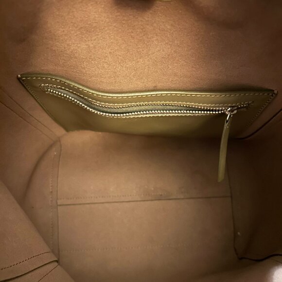 Leather Everlane Studio Bag Purse Olive Green - Picture 3 of 9